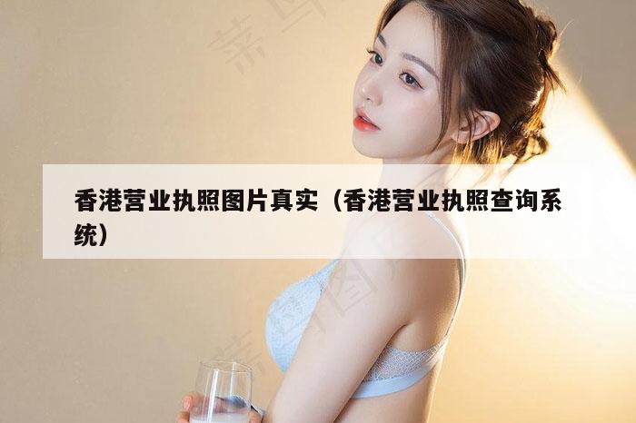 香港营业执照图片真实（香港营业执照查询系统）